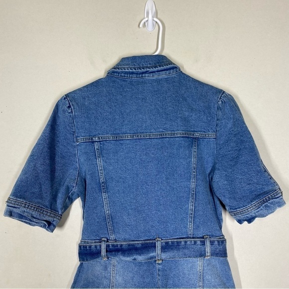 NWOT Avec Les Filles Denim Jean Boiler Romper Jumpsuit - Picture 5 of 12